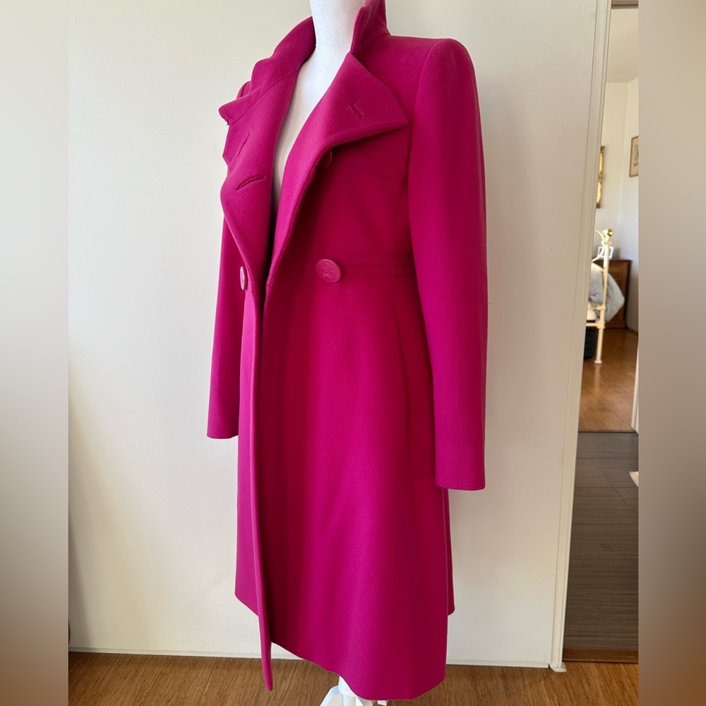 Versace wool fuchsia Coat - Picture 8 of 12